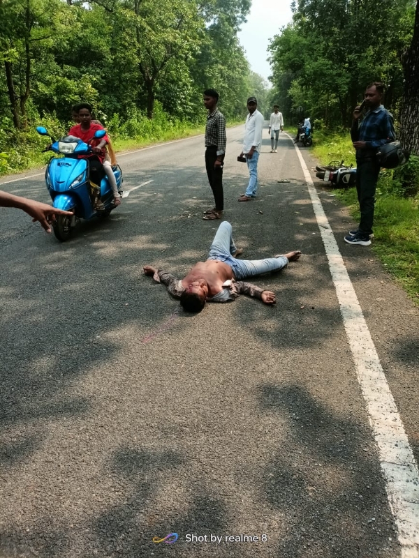 ଡେନସର୍ଗୀରେ ଅଜଣା ଗାଡି ଧକ୍କାରେ ବାଇକ୍ ଚାଳକ ଗୁରୁତର