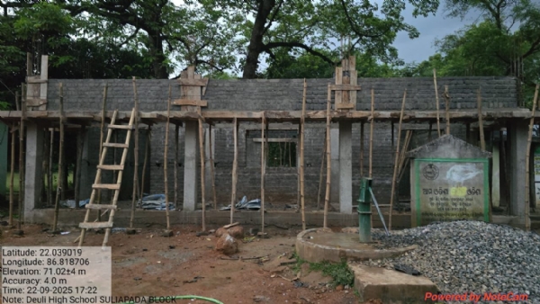 Construction work of School building