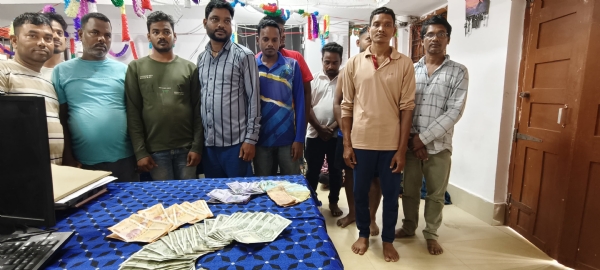 ଜୁଆ ଅଡ୍ଡା ଉପରେ ଚଢ଼ାଉ ୨୦ ଜୁଆଡ୍ଡୀ ଗିରଫ