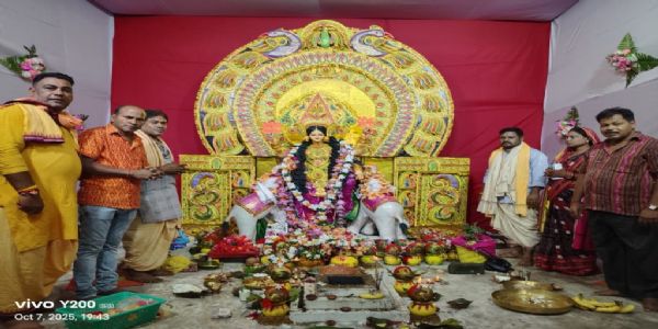 ଧନଦାତ୍ରୀମା ଗଜଲକ୍ଷ୍ମୀଙ୍କ ପୂଜା ୩୨ବର୍ଷରେ ପଦାର୍ପଣ କରିଛି ମନୋହରପୁର ରିଜର୍ଭ ପୋଲିସ ଛକ