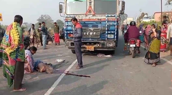 ଟ୍ରକ ଧକ୍କାରେ ବୃଦ୍ଧ ମୃତ,ପ୍ରତିଶ୍ରୁତି ପରେ ରାସ୍ତାରୋକ ଆନ୍ଦୋଳନ ପ୍ରତ୍ୟାହାର