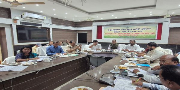 ଜିଲ୍ଲା ସ୍ତରୀୟ ଖରିଫ ଧାନ କ୍ରୟ କମିଟି ବୈଠକ : ଡିସେମ୍ବର ୩ ରୁ ଧାନ କ୍ରୟ ଆରମ୍ଭ ନେଇ ନିଷ୍ପତି
