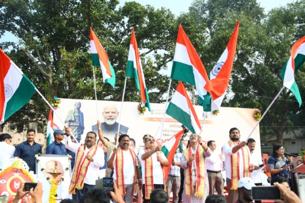 ସମ୍ବଲପୁର ଜିଲ୍ଲାରେ ଏକତା ପଦଯାତ୍ରା