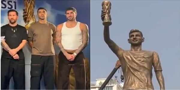 ନିଜ ପ୍ରତିମାର ଅନାବରଣ କଲେ     ମେସି, କହିଲେ- କୋଲକାତା ଆସିବା ମୋ ପାଇଁ ସମ୍ମାନର କଥା