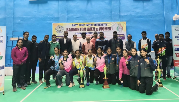 ପୂର୍ବ ଜୋନ୍ ଆନ୍ତଃ ବିଶ୍ୱବିଦ୍ୟାଳୟ ବ୍ୟାଡମିଣ୍ଟନ (ମହିଳା) ପ୍ରତିଯୋଗିତା ଉଦଯାପିତ ପୂର୍ବ ଜୋନ୍ ଆନ୍ତଃ ବିଶ୍ୱବିଦ୍ୟାଳୟ ବ୍ୟାଡମିଣ୍ଟନ (ମହିଳା) ପ୍ରତିଯୋଗିତା ଉଦଯାପିତ