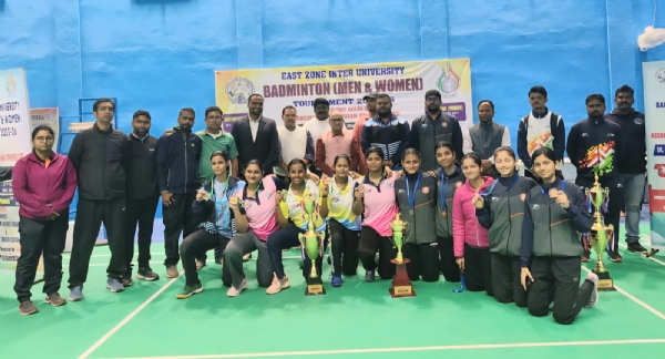 ପୂର୍ବ ଜୋନ୍ ଆନ୍ତଃ ବିଶ୍ୱବିଦ୍ୟାଳୟ ବ୍ୟାଡମିଣ୍ଟନ (ମହିଳା) ପ୍ରତିଯୋଗିତା ଉଦଯାପିତ ପୂର୍ବ ଜୋନ୍ ଆନ୍ତଃ ବିଶ୍ୱବିଦ୍ୟାଳୟ ବ୍ୟାଡମିଣ୍ଟନ (ମହିଳା) ପ୍ରତିଯୋଗିତା ଉଦଯାପିତ