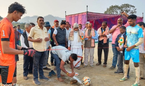 ଜିଲ୍ଲା ସ୍ତରୀୟ କ୍ରୀଡା ପ୍ରତିଯୋଗିତା ୨୦୨୫-୨୬ ଉଦ୍‌ଘାଟିତ ପ୍ରଥମ ବର୍ଷ ବନଦୁର୍ଗା ଫୁଟବଲ ଟୁର୍ଣ୍ଣାମେଣ୍ଟ ଉଦ୍‌ଘାଟିତ