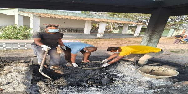 ମହାଲକ୍ଷ୍ମୀ ସେବା ସଂଗଠନ ତରଫରୁ ଶ୍ମଶାନ ସଫେଇ