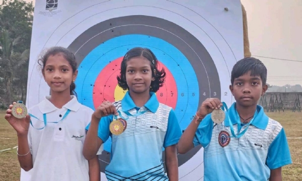 ରାଜ୍ୟ ତୀରନ୍ଦାଜ୍ ପ୍ରତିଯୋଗିତା : ସମ୍ବଲପୁର ପାଇଁ ଗର୍ବ ସୃଷ୍ଟି କଲେ ଜମଜ ଭାଇ ଭଉଣୀ