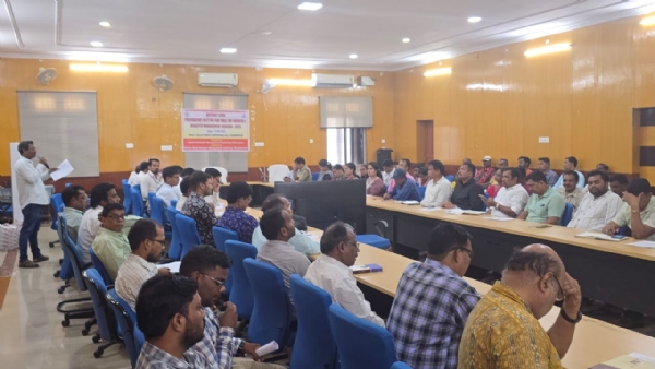 ଟେବୁଲ ଟପ ଏକ୍ସରସାଇଜ଼ ଏବଂ  ବିପର୍ଯ୍ୟୟ ପରିଚାଳନା ଅଭ୍ୟାସ ୨୦୨୫ ର ସଫଳ ଆୟୋଜନ ନିମନ୍ତେ ଜିଲ୍ଲା ସ୍ତରୀୟ ପ୍ରସ୍ତୁତି ବୈଠକ ଅନୁଷ୍ଠିତ :