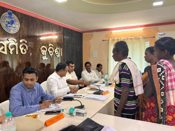 କୁଚିଣ୍ଡା  ବ୍ଲକ ଠାରେ ଜନ ଅଭିଯୋଗ ଶୁଣାଣି