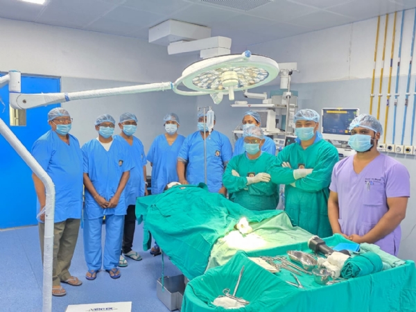 First ortho opration in DD medical College