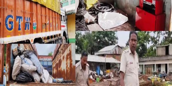 ୨ଟି ତାର ବୋଝେଇ କେଂଟନର ଜବତ