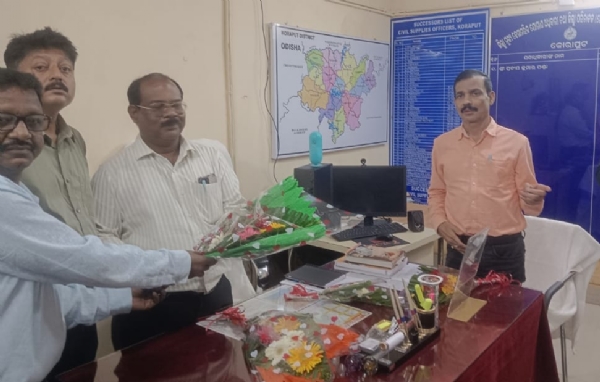 ନୂତନ ଜିଲ୍ଲା ମୁଖ୍ୟ ଯୋଗାଣ ଅଧିକାରୀଙ୍କ ଦାୟୀତ୍ବ ଗ୍ରହଣ