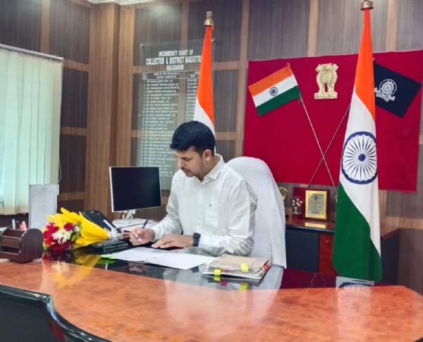 ମାଲକାନଗିରିରେ ନୂତନ ଜିଲ୍ଲାପାଳଙ୍କ ଯୋଗଦାନ