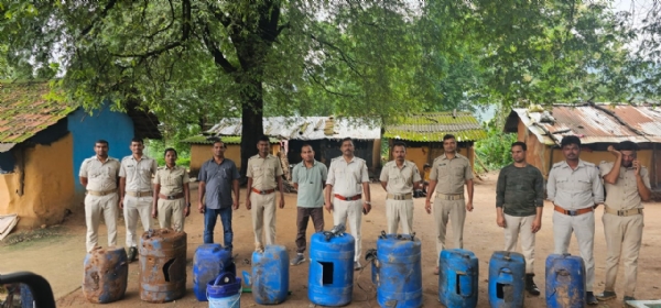 କଳାଗୁଡା ଜଙ୍ଗଲରେ  ଅବକାରି ଚଢାଉ