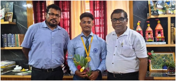 Shreyanshu national school cricket selected