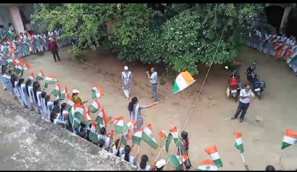 ବିଜୁ ପଟ୍ଟନାୟକ ଡିଗ୍ରୀ ମହିଳା କଲେଜ ପକ୍ଷରୁ ତ୍ରିରଙ୍ଗା ଶୋଭାଯାତ୍ରା