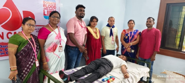 ଡାରୱୀନ ମେମୋରିଆଲ ଡିଗ୍ରୀ  ମହାବିଦ୍ୟାଳୟରେ ମେଗା ରକ୍ତ ଦାନ ଶିବିର