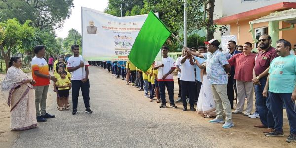 ବାରିପଦା ଠାରେ ଜାତୀୟ କ୍ରୀଡା ଦିବସ -୨୦୨୫ ପାଳନ ଅବସରରେ ରାଲି ଅନୁଷ୍ଠିତ