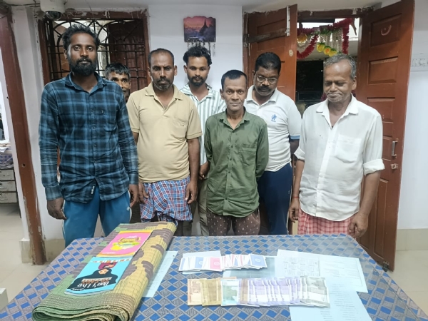 ଜୁଆ ଖେଳ ଉପରେ ଚଢାଉ, ୭ ଜୁଆଡ୍ଡି ଗିରଫ
