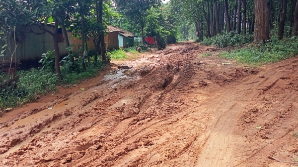 କାଦୁଅ ରାସ୍ତା