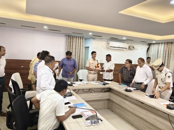 ପୁରୀ ରେ ଦୁର୍ଗାପୂଜା ଓ ଭସାଣି ପ୍ରସ୍ତୁତି ବୈଠକ ଅନୁଷ୍ଠିତ।