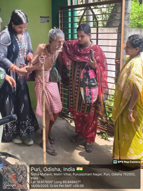 ଅସହାୟ ବୃଦ୍ଧ ଉଦ୍ଧାର
