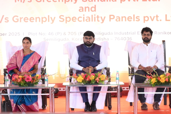 ଗ୍ରୀନ୍ ପ୍ଲାଏ ସାଣ୍ଡିଲା ପ୍ରାଇଭେଟ୍ ଲିମିଟେଡ଼୍ କମ୍ପାନୀ ର ଭିତ୍ତିପ୍ରସ୍ତର ସ୍ଥାପନ