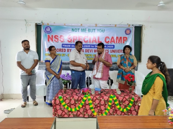ଜାତୀୟ ସେବା ଯୋଜନାର ସ୍ଵତନ୍ତ୍ର ଶିବିର ଉଦଘାଟିତ