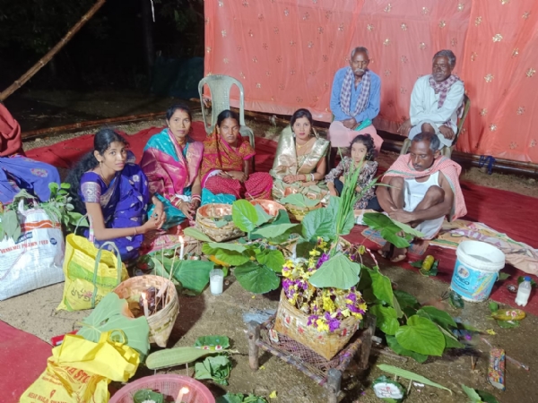 କରମ ପୂଜାର ଚିତ୍ର