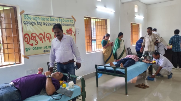 ମହାବୀର ପଡାରେ ରକ୍ତଦାନ ଶିବିର : ୭୬ ୟୁନିଟ୍ ରକ୍ତ ସଂଗ୍ରହ