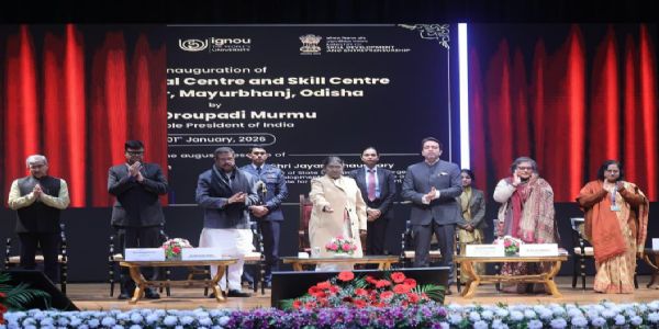 ରାଷ୍ଟ୍ରପତିଙ୍କ ଦ୍ୱାରା ରାଇରଙ୍ଗପୁର ଠାରେ ଇଗ୍ନୋର ଆଞ୍ଚଳିକ କେନ୍ଦ୍ର ଓ ଦକ୍ଷତା କେନ୍ଦ୍ର ଲୋକାର୍ପିତ