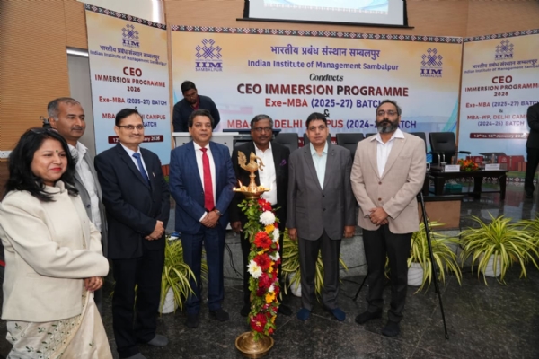 ଆଇଆଇଏମ୍ ସମ୍ବଲପୁରରେ ୫ ଦିନିଆ ସିଇଓ ଇମର୍ସନ୍ ପ୍ରୋଗ୍ରାମ୍