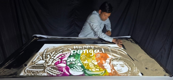 ପୋଙ୍ଗଲ ଓ ମକର ସଂକ୍ରାନ୍ତି ପାଇଁ ସ୍ଯାଣ୍ଡ ଆନିମେସନ