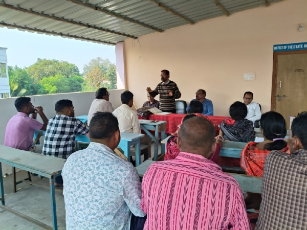 ଓ ବି ସି  ମଞ୍ଚ ର    ଗାଆଁ କୁ ଚାଲ ଅଭିଯାନ ର ପ୍ରସ୍ତୁତି ବୈଠକ