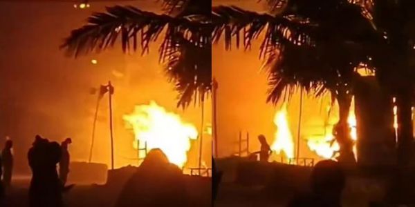 ଗଙ୍ଗା ସାଗର ମେଳା     ଅଂଚଳରେ ନିଆଁ ଲାଗିବା କାରଣରୁ ଅନେକ ଅସ୍ଥାୟୀ ଶିବିର ଭସ୍ମୀଭୂତ