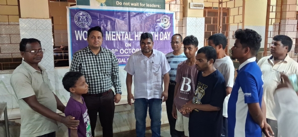 ବିଶ୍ବ ମାନସିକ ସ୍ୱାସ୍ଥ୍ୟ ଦିବସ ଉପଲକ୍ଷେ ଆଇନ ସଚେତନତା ଶିବିର । ବିଶ୍ବ ମାନସିକ ସ୍ୱାସ୍ଥ୍ୟ ଦିବସ ଉପଲକ୍ଷେ ଆଇନ ସଚେତନତା ଶିବିର ।