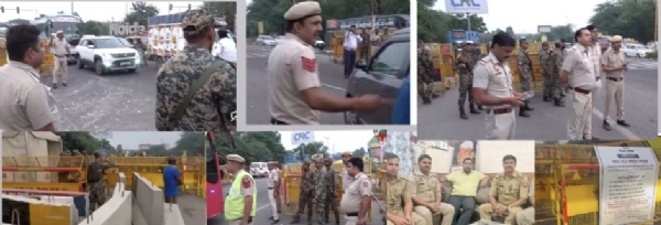 दिल्ली यूपी बॉर्डर पर किलाबंदी