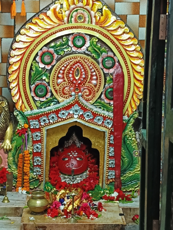 ନବରାତ୍ରୀ ର ପଞ୍ଚମ ଦିନରେ ପଶ୍ଚିମ ଓଡ଼ିଶାର ଅଧିଷ୍ଠାତ୍ରୀ ଦେବୀ ମା ସମଲେଶ୍ୱରୀ  ସ୍କନ୍ଦମାତା ବେଶରେ ଦର୍ଶନ ଦେଇଛନ୍ତି