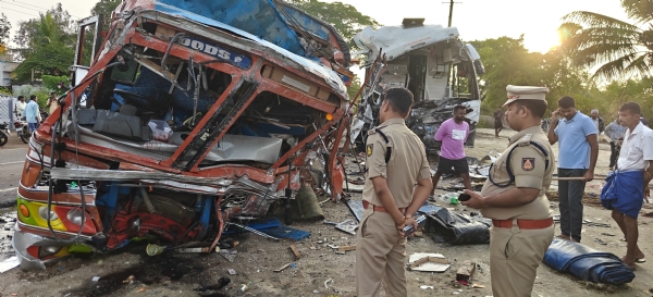 पुलिस अधीक्षक ने दुर्घटना स्थल का दौरा किया। फोटो साभार: एसपी कार्यालय।