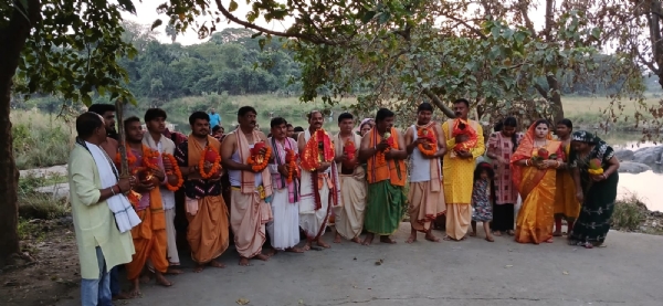 ଗୋବିନ୍ଦତୋଳା ଦୁର୍ଗାପୂଜା ମଣ୍ଡପ : କଳସାଧିବାସ ସହ ଆରମ୍ଭ ହେଲା ପୂଜାକାର୍ଯ୍ୟ