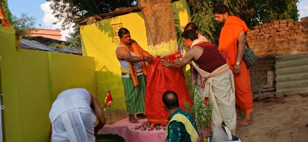 ଗୋବିନ୍ଦତୋଳା ଦୁର୍ଗାପୂଜା ମଣ୍ଡପ : କଳସାଧିବାସ ସହ ଆରମ୍ଭ ହେଲା ପୂଜାକାର୍ଯ୍ୟ