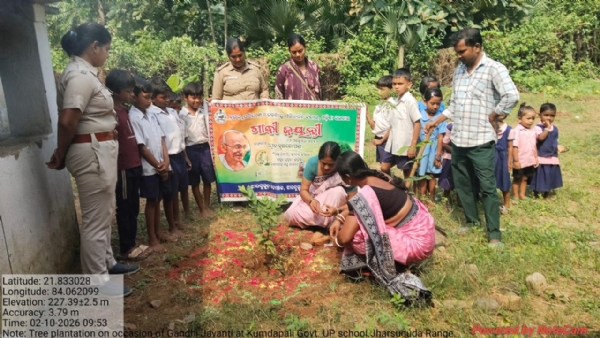 ଗାନ୍ଧୀ ଜୟନ୍ତୀରେ ଝାରସୁଗୁଡ଼ା ବନ ବିଭାଗ ପକ୍ଷରୁ ବ୍ୟାପକ