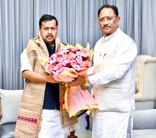 विष्णु देव साय ने की नितिन नवीन से मुलाकात विष्णु देव साय ने की नितिन नवीन से मुलाकात