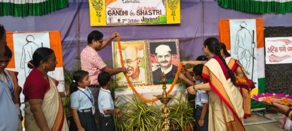ଡିଏଭିରେ ଗାନ୍ଧୀ ଓ ଶାସ୍ତ୍ରୀ ଜୟନ୍ତୀ ପାଳିତ