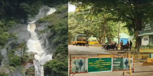 ପ୍ରବଳ ବର୍ଷା ଯୋଗୁଁ କୋଏମ୍ବାଟୁରର ପଶ୍ଚିମଘାଟ ପର୍ବତମାଳାରେ ଥିବା କୋଭାଇ କୁଟ୍ରାଲମ୍ ଇକୋ-ଟୁରିଜିମ୍ କେନ୍ଦ୍ର ଅସ୍ଥାୟୀ ଭାବେ ବନ୍ଦ