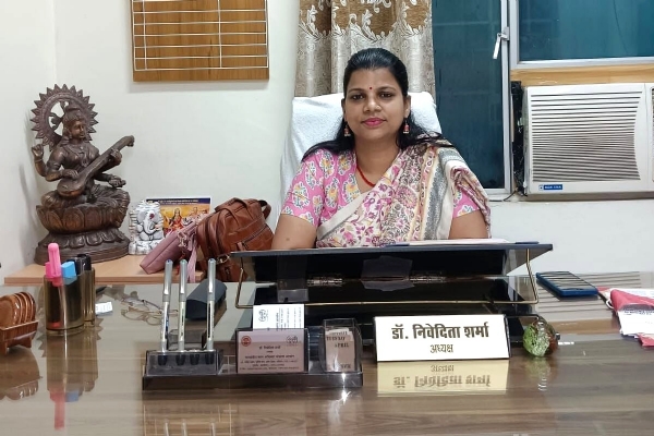 ମଧ୍ୟପ୍ରଦେଶ ରାଜ୍ୟ ଶିଶୁ ଅଧିକାର ସୁରକ୍ଷା ଆୟୋଗର ଅଧ୍ୟକ୍ଷା ଡଃ. ନିବେଦିତା ଶର୍ମା