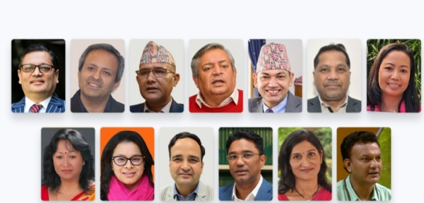 नेपाल सरकार द्वारा प्रस्तावित विभिन्न देशों के राजदूत