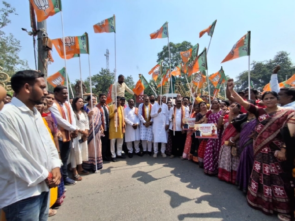 ମୋଦୀଙ୍କ ୨୫ ବର୍ଷ ପୂର୍ତ୍ତି ଉପଲକ୍ଷେ  ‘ବିକଶିତ ଭାରତ ସଂକଳ୍ପ ସଭା’ ଓ ‘ସେବା ଜ୍ୟୋତି ଯାତ୍ରା’